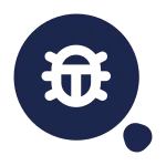 Rounded Magnifer Bug SVG Icon